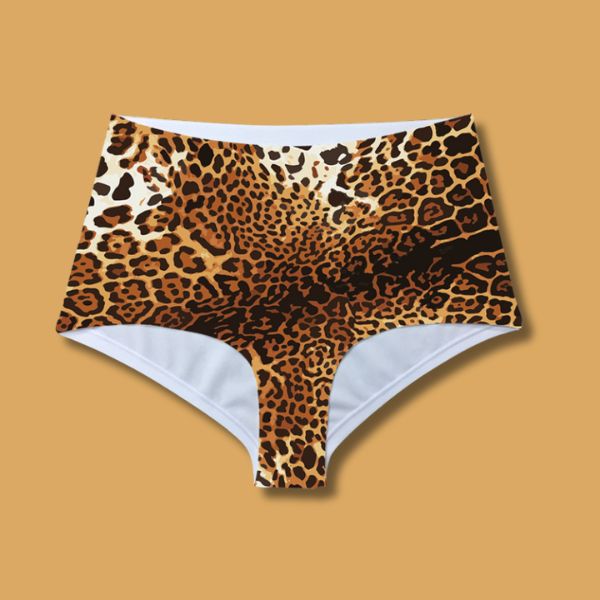 Grrr high-waisted bikini bottom