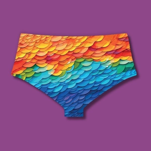 Shorty Femme 2-en-1 LaJolieFun - Invisible Sous Vêtements, Matière Recyclée S à 3XL