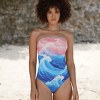 Maillot 1 pièce réversible Abysse / Océan - Fr.LaJolieFun