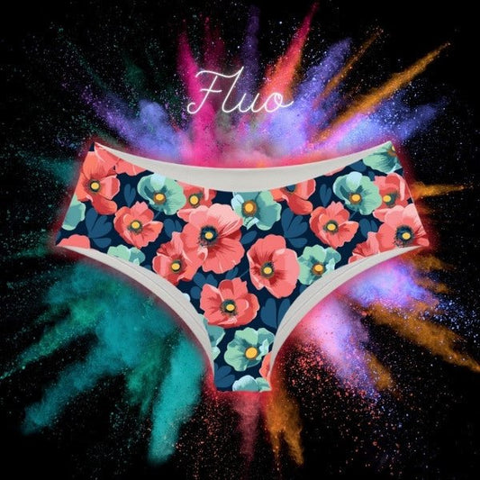 Monokini / culotte Flowers Fluo - Fr.LaJolieFun