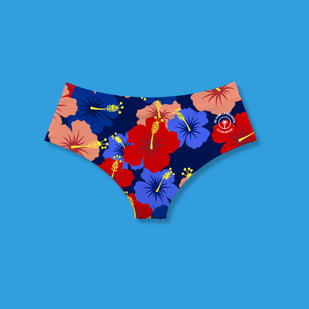 Monokini / culotte Hibiscus - Fr.LaJolieFun