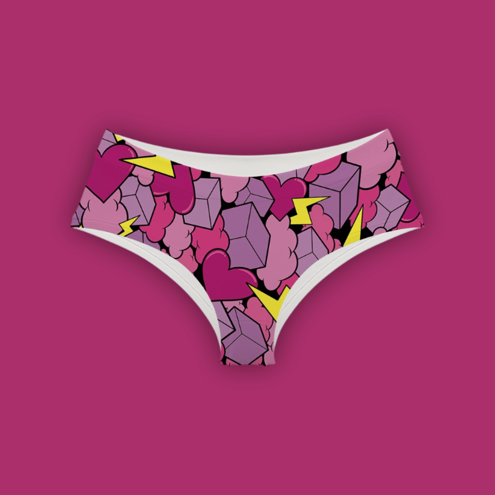 Monokini / Culotte Rose Électrique - Fr.LaJolieFun