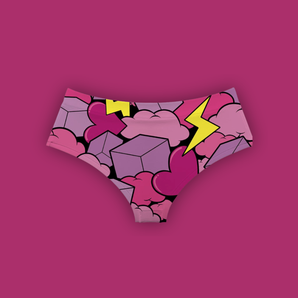 Monokini / Culotte Rose Électrique - Fr.LaJolieFun