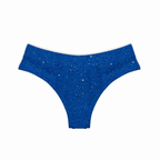 Butterfly Blue brazilian bikini bottom